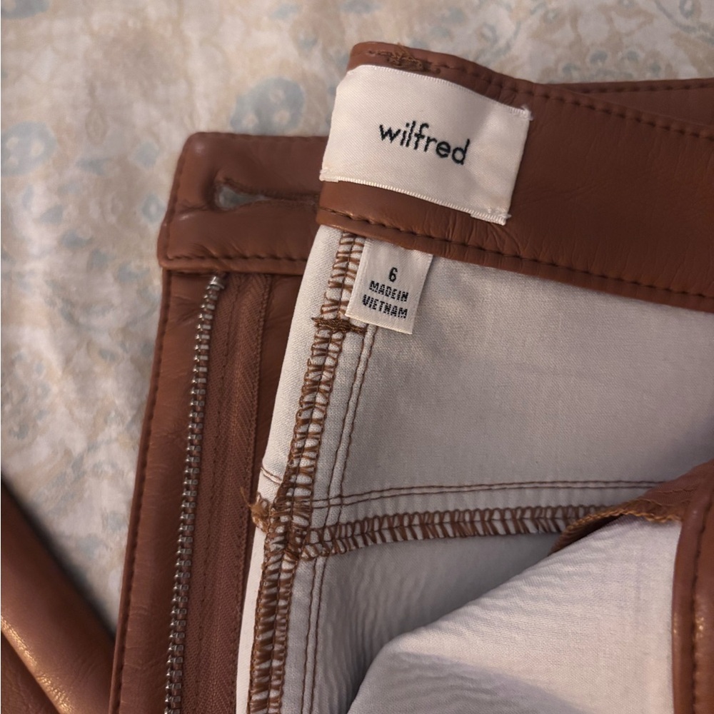 Wilfred Bootcut Leather Pants